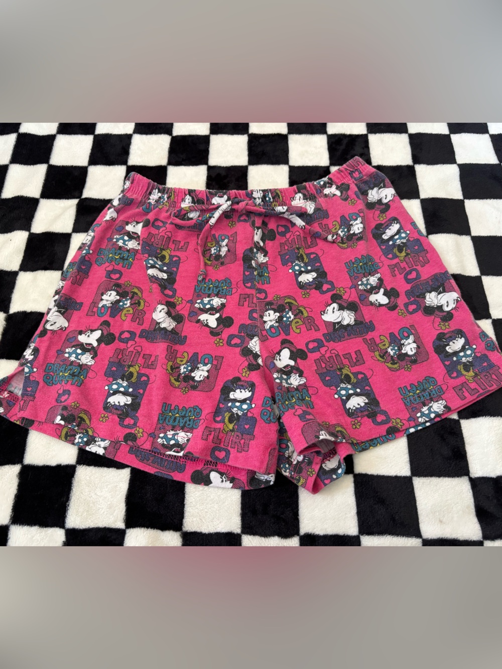 Ladies small Minnie Mouse pj shorts